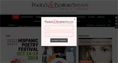 Desktop Screenshot of poetasyescritoresmiami.com