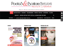 Tablet Screenshot of poetasyescritoresmiami.com